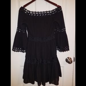 Boho Black Romeo + Juliet Couture Dress S